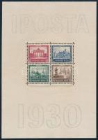 Deutsches Reich 1930 IPOSTA blokk Mi 1 luxus minőség. (Mi EUR 1.600.-)