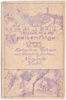 Vipava, Wippach; Első világháborús osztrák-magyar katonai ebéd menü / WWI Austro-Hungarian (K.u.k.) military menu in Slovenia (EB)