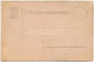 Vipava, Wippach; Első világháborús osztrák-magyar katonai ebéd menü / WWI Austro-Hungarian (K.u.k.) ...