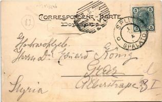 Split, Spalato; Obala / Marina / kikötő, rakpart / quay. Dep. J. Nikolic. Fot. E. Wieser (b)