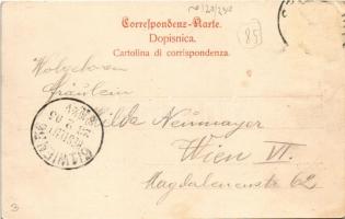 1905 Split, Spalato; Molo San Pietro / pier, steamship. G. A. Milisich (EK)