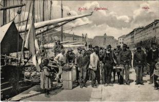 Split, Spalato; Obala / kikötő, rakpart / quay (EK)