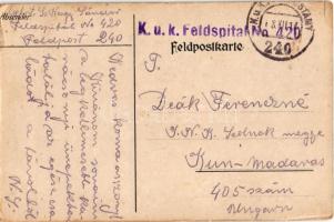 1917 Fröhliche Weihnachten! / Kellemes Karácsonyt! Osztrák-magyar katonai művészlap / WWI Austro-Hun...