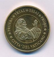 Vatikán 2010. 20c "XVI. Benedek" próbaveret T:UNC Vatican 2010. 20 Cents "Benedict XVI" trial strike C:UNC