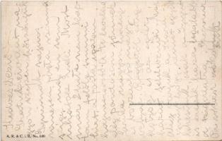 Antwerpen besetzt / Német nyelvű humoros katonai művészlap gyerekekkel / German humour military art ...