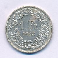Svájc 1913B 1Fr Ag T:XF Switzerland 1913B 1 Francs Ag C:XF Krause KM#24