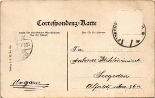 1905 Cs. és kir. vasúti és távirati ezred tábori vasútállomása, gőzmozdony, vízpumpa / Feldmässige W...