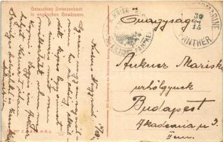 1915 Getauchtes Unterseeboot in englischen Gewässern, SM U65 / Deutsche Kriegsmarine, German naval s...