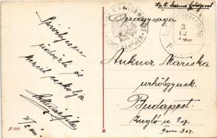 Beschießung von Antivari durch eine österreichisch-ungarische Flottendivision am 18. Sept. SMS Budap...