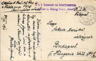 1916 SMS TRIGLAV Osztrák-magyar Haditengerészet Tátra osztályú romboló, matrózokkal a fedélzeten / K...