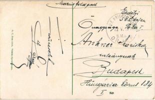 1917 Fröhliche Pfingsten! G. C. Pola 1913. / WWI Austro-Hungarian Navy art postcard with Pentecost g...