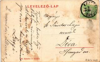 Erzsébetváros, Dumbraveni; vasútállomás. Scholtes A. kiadása (W.L.?) 762. / railway station (ázott s...