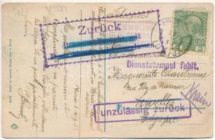 1915 Idrija, Idria; Pod Gorami / general view (wet damage)