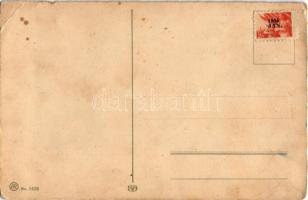 Husch - in's Bett / Children art postcard. AR. No. 1426. s: Pauli Ebner (EB)