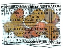 Írország 2002. 1c (3x) + 2c + 5c (2x) + 10c (4x) + 20c (4x) + 50c (2x) + 1E (2x) + 2E "Euro Starter Pack" csomagolásban T:BU Ireland 2002. 1 Cent (3x) + 2 Cent + 5 Cent (2x) + 10 Cent (4x) + 20 Cent (4x) + 50 Cent (2x) + 1 Euro (2x) + 2 Euro in "Euro Starter Pack" foil pack C:BU