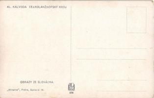 Starolanzhotsky Kroj. Obrazy se Slovácka / szlovák népviselet / Slovakian folklore s: Al. Kalvoda (E...