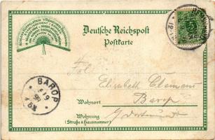 1898 Remscheid, Schloss Küppelstein, Kaiser Wilhelm Brücke. Kunstanstalt Finkenrath Söhne / castle, ...