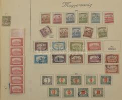 Magyar és francia gyűjtemény kezdemények a kezdetektől az 50-es évekig kevés bélyeggel előnyomott al...