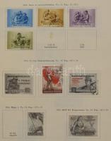 Magyar és francia gyűjtemény kezdemények a kezdetektől az 50-es évekig kevés bélyeggel előnyomott al...