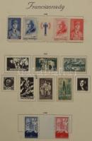 Magyar és francia gyűjtemény kezdemények a kezdetektől az 50-es évekig kevés bélyeggel előnyomott al...