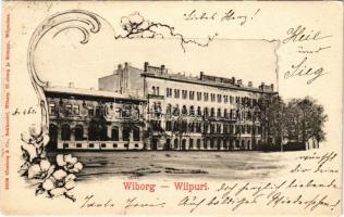 1901 Vyborg, Wiborg, Viborg, Viipuri; square. Clouberg &amp; Co. Art Nouveau, floral frame (EK)