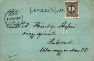 1899 Miskolc, Hámori tó. Lövy József fia kiadása (Rb)