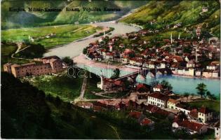 1913 Konjic, Konjica; Militär-Kaserne / Vojnicka Kasarna / K.u.K. military barracks (worn corner)