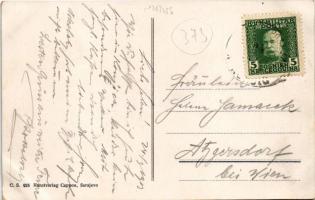 1913 Konjic, Konjica; Militär-Kaserne / Vojnicka Kasarna / K.u.K. military barracks (worn corner)