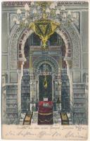 1905 Sarajevo, Inneres aus dem israel. Tempel / zsinagóga, belső / synagogue, interior (EK)