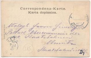 1905 Sarajevo, Inneres aus dem israel. Tempel / zsinagóga, belső / synagogue, interior (EK)