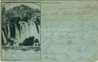 1898 Jajce. Ch. Reisser &amp; M. Werther Art Nouveau, floral + "Jubiläums-Ausstellung Wien 1898" So. Stpl. (EB)