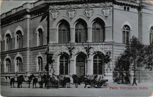 1907 Riga, Das Reichsbankportal, Geldtransport v. d. Bank / money transport from the bank (EB)