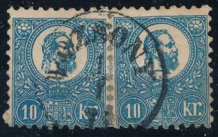1871 Kőnyomat 10kr szétnyílt pár "POZSONY"