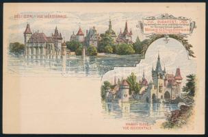 1896 Milleniumi 2kr díjjegyes képeslap, használatlan