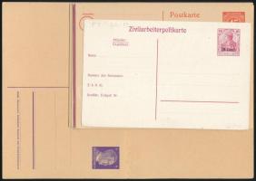 8 db használatlan Deutsches Reich díjjegyes