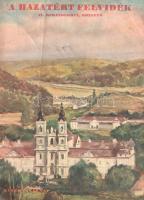 [Folyóirat] A hazatért Felvidék: Rimaszombat, Rozsnyó. A Képes Vasárnap tematikus lapszáma az első bécsi döntést követően. 60. évfolyam, 49. szám. (1938. december 4.) (Budapest, 1938). (Pesti Hírlap Rt. - Légrády Testvérek Ny. Rt.) 33 + [3] p. A Képes Vasárnap a Légrády Testvérek tulajdonában álló kormánypárti sajtókonszern, a Pesti Hírlap képes hétvégi magazinja. A Felvidék déli, magyarok lakta sávját az anyaországnak visszaadó első bécsi döntés nyomán országos lelkesültség lett úrrá a közvéleményen, a Pesti Hírlap öt lapszámon keresztül ünnepelte a döntést, illetve méltatta a visszatért felvidéki városok és vidékek jelentőségét. A sorozat negyedik részét alkotó lapszámunk a visszatérő területsáv középső, gömöri és nógrádi városait méltatja. A tartalomból: Visszatérő óriások -- Jászóvár -- Fülek -- Visszatért gyógyfürdők és ásványvizek -- A rimaszombati ivóvíz -- Jolsva -- Aggtelek -- Rozsnyó -- Márai Sándor: Idő közben -- Sebestyén Károly: New York's World Fair -- "Művészek" a párizsi utcán -- Szerkesztőségi levelek: Levél Kassára. Néhány levélen apró, lapszéli szakadásnyomok. (A hazatért Felvidék IV.) Lakatos 1177. Fűzve, Szlányi Lajos színes festményével illusztrált kiadói borítóban. Jó példány.