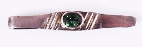 Ezüst (Ag) nyakkendőtű és függő, közte jelzett, bruttó 9,.8g