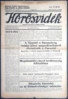 [Folyóirat] Körösvidék. Független keresztény politikai napilap. Felelős szerkesztő: Migend Dezső. XX...