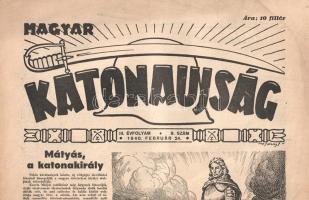 [Folyóirat] Magyar Katonaújság. Szerkeszti: Rózsás János. Megjelenik hetenként. III. évfolyam, 9. sz...