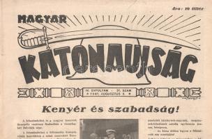 [Folyóirat] Magyar Katonaújság. Szerkeszti: Rózsás János. Megjelenik hetenként. IV. évfolyam, 31. sz...