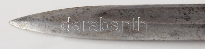 Mannlicher M1895 bajonett, jelzett, a pengén koronás magyar címerrel és "F.G.GY." gyártói ...