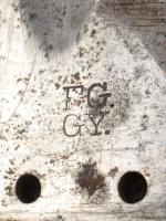 Mannlicher M1895 bajonett, jelzett, a pengén koronás magyar címerrel és "F.G.GY." gyártói ...