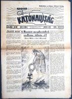 [Folyóirat] Magyar Katonaújság. Szerkeszti: Rózsás János. Megjelenik hetenként. VI. évfolyam, 44. sz...