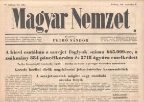 [Folyóirat] Magyar Nemzet. 14 szórványszám 1941. július 13. és 1943. június 23. között. Valamennyi l...