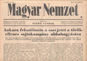[Folyóirat] Magyar Nemzet. 14 szórványszám 1941. július 13. és 1943. június 23. között. Valamennyi l...