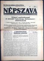 [Folyóirat] Népszava. A Szociáldemokrata Párt központi lapja. Főszerkesztő: Szakasits Árpád. 69. évf...