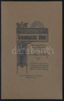 cca 1910 Elegáns pár portréja, kabinetfotó Goldmann Miksa kiskunhalasi fényképészeti és festészeti m...