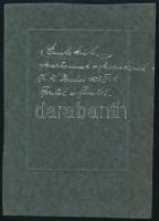 1925 Kiskunhalas, családi fotó, kartonra kasírozott fotó, Zseni fényképészete Kiskunhalas, a hátolda...