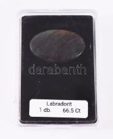 Labradorit, szivárvány színekben, 66,5ct