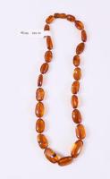 Borostyán nyaklánc, 45 cm